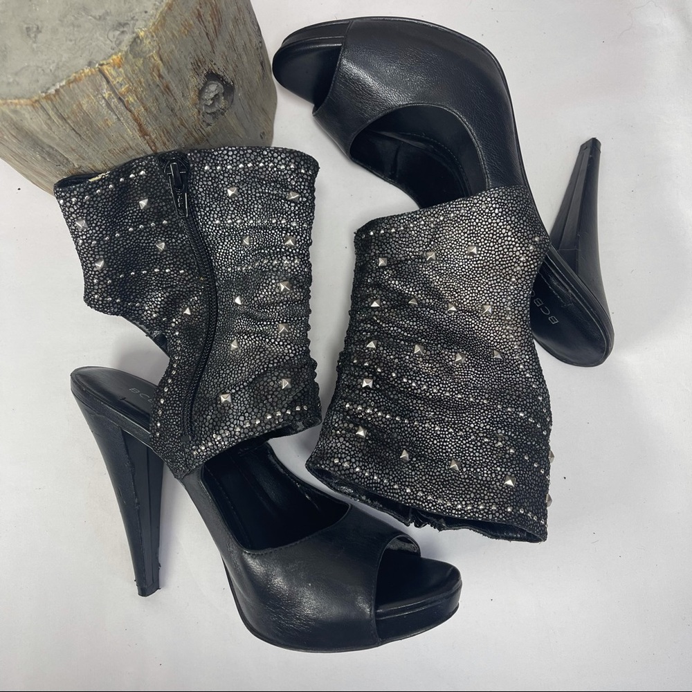 Bcbgeneration Ardelis Stud Boot Open Toe Platform - image 4
